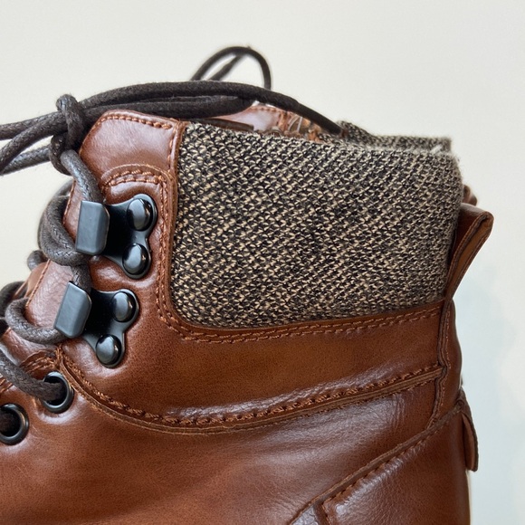 Men’s MADDEN Brown Leather Ankle Boots - Picture 4 of 9